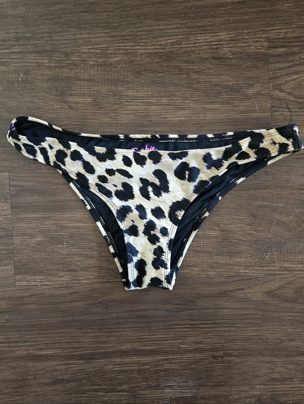 Nookie Beach Leopard Print Bikini Bottom S